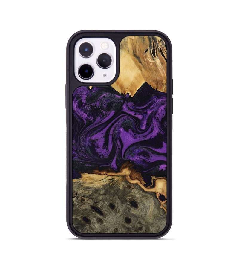 iPhone 11 Pro Wood Phone Case - Geralyn (Purple, 818466)