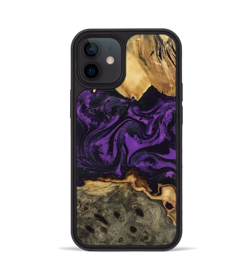 iPhone 12 Wood Phone Case - Geralyn (Purple, 818466)