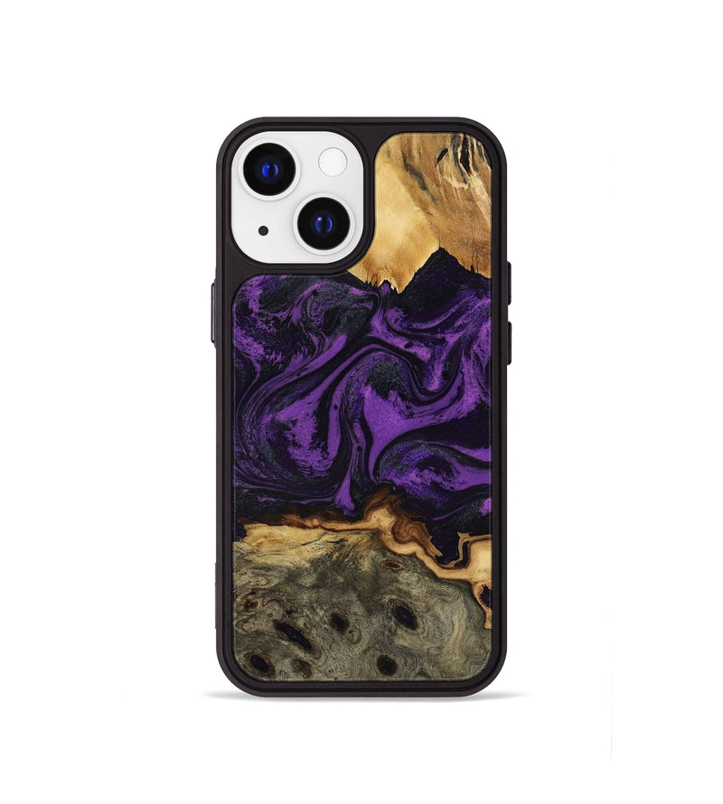 iPhone 13 mini Wood Phone Case - Geralyn (Purple, 818466)