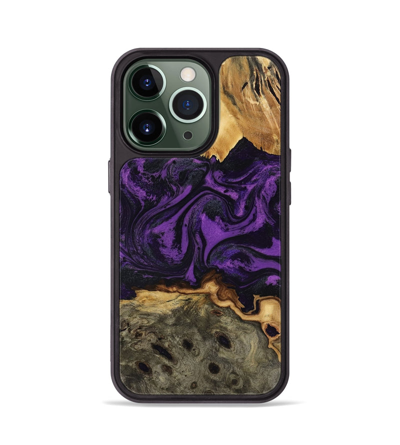 iPhone 13 Pro Wood Phone Case - Geralyn (Purple, 818466)