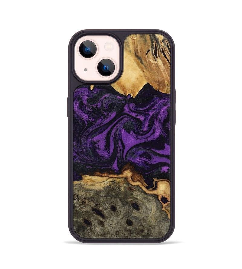 iPhone 14 Wood Phone Case - Geralyn (Purple, 818466)