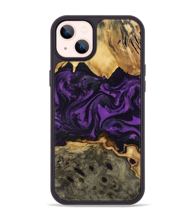 iPhone 14 Plus Wood Phone Case - Geralyn (Purple, 818466)
