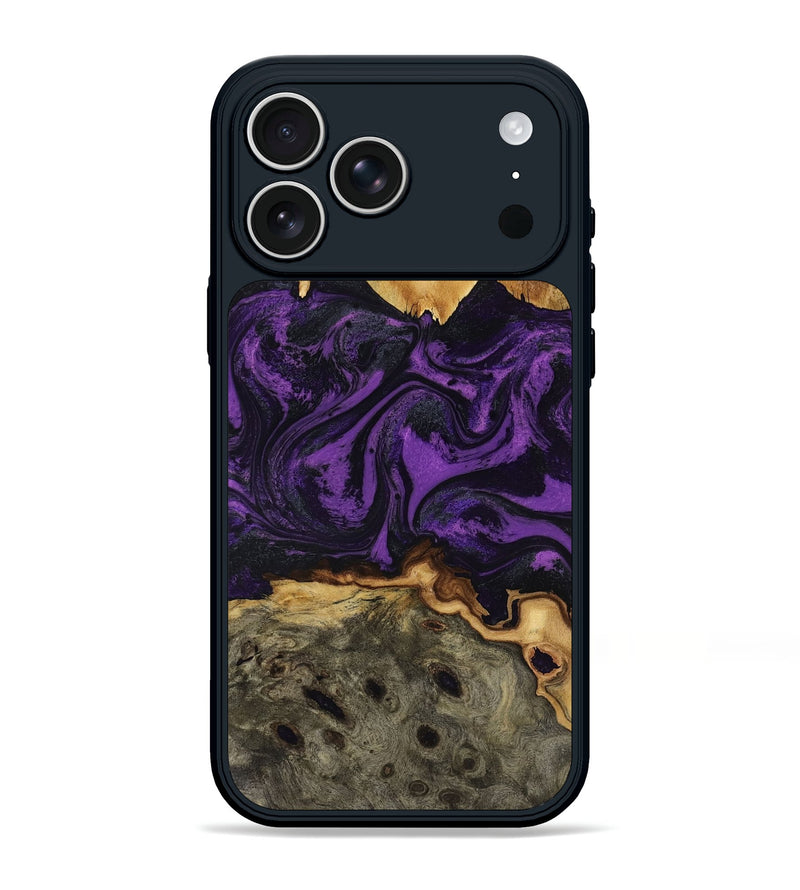 iPhone 17 Pro Max Wood Phone Case - Geralyn (Purple, 818466)