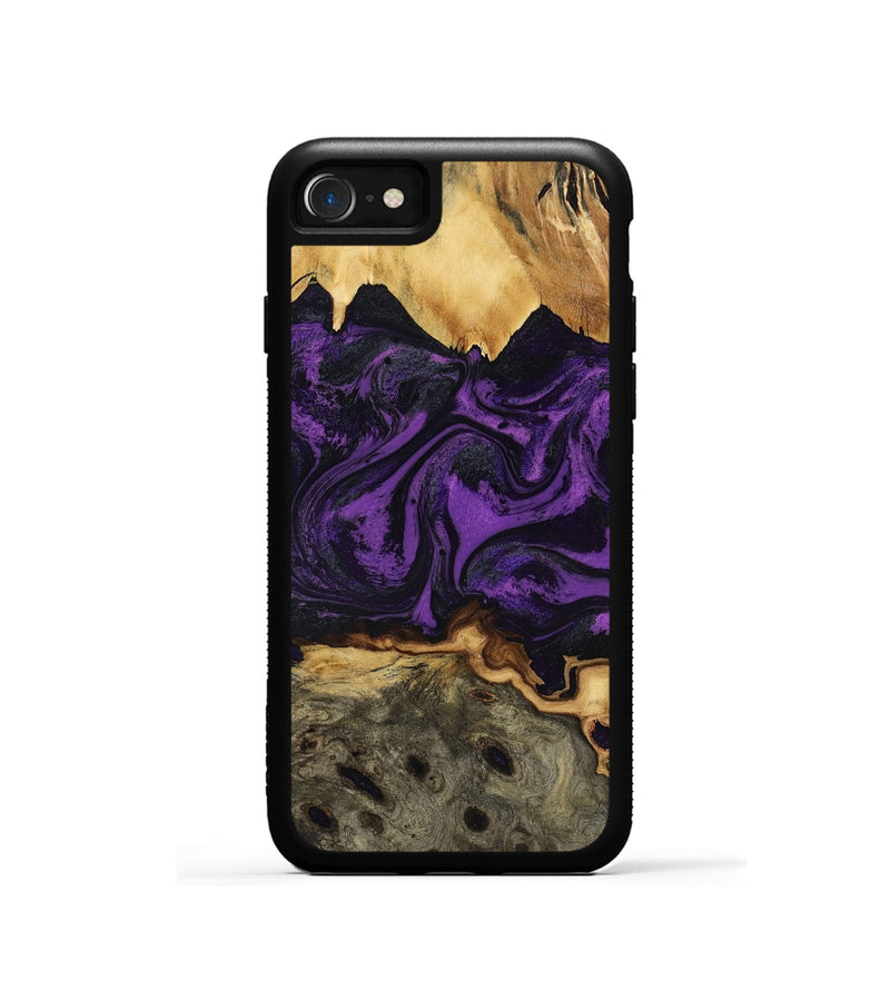 iPhone SE Wood Phone Case - Geralyn (Purple, 818466)