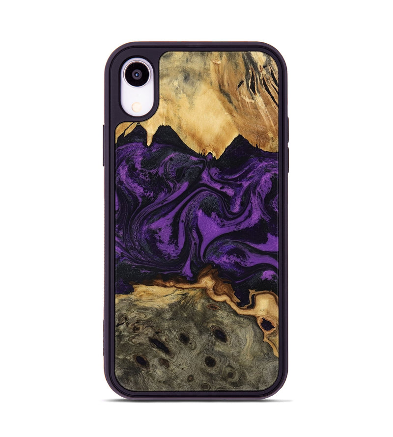 iPhone Xr Wood Phone Case - Geralyn (Purple, 818466)