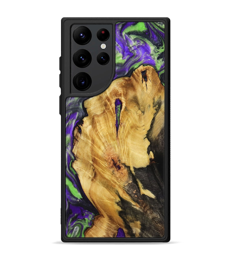 Galaxy S22 Ultra Wood Phone Case - Nora (Purple, 818467)