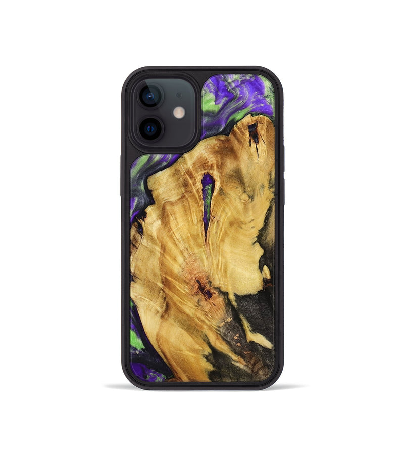 iPhone 12 mini Wood Phone Case - Nora (Purple, 818467)