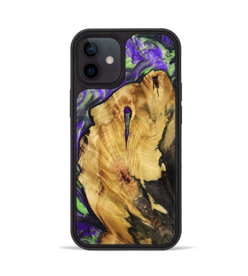 iPhone 12 Wood Phone Case - Nora (Purple, 818467)