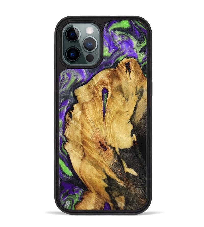 iPhone 12 Pro Max Wood Phone Case - Nora (Purple, 818467)