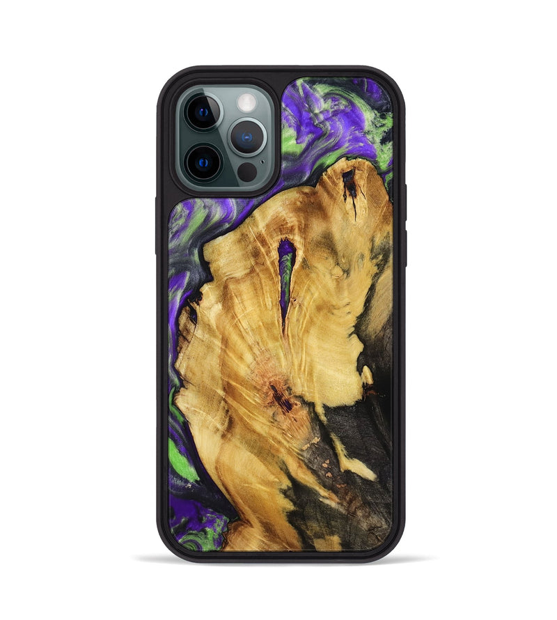 iPhone 12 Pro Wood Phone Case - Nora (Purple, 818467)
