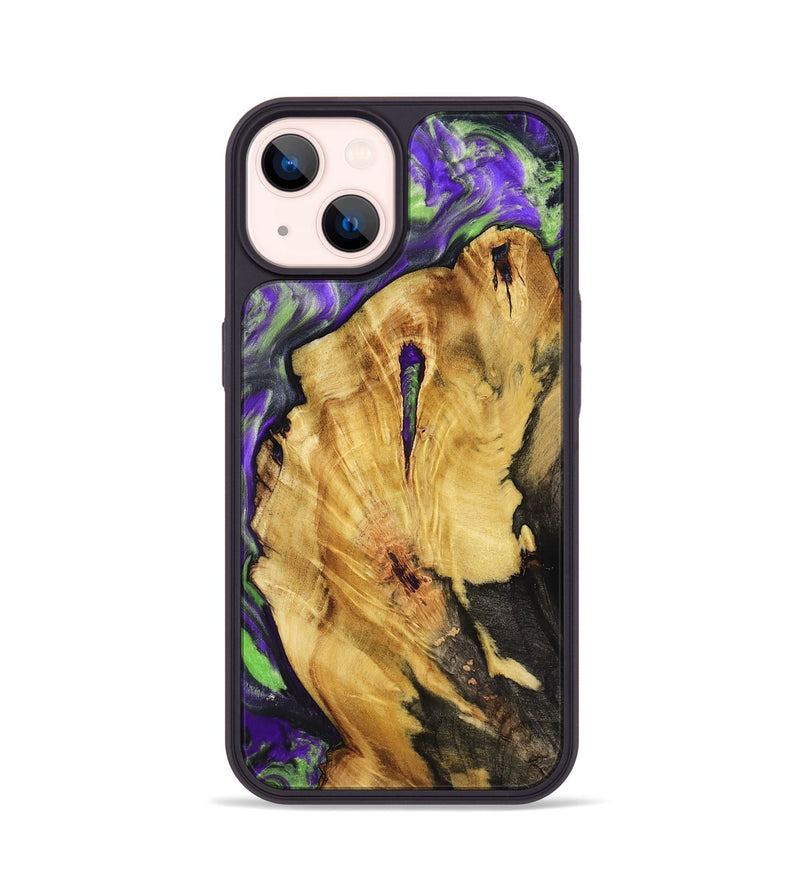 iPhone 14 Wood Phone Case - Nora (Purple, 818467)