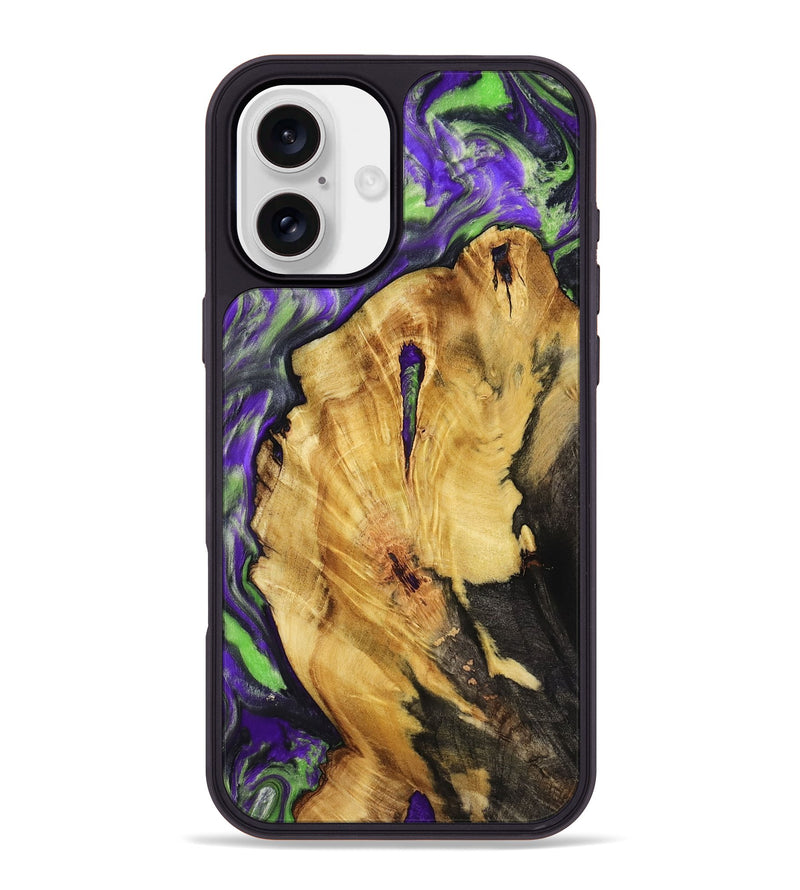 iPhone 16 Plus Wood Phone Case - Nora (Purple, 818467)