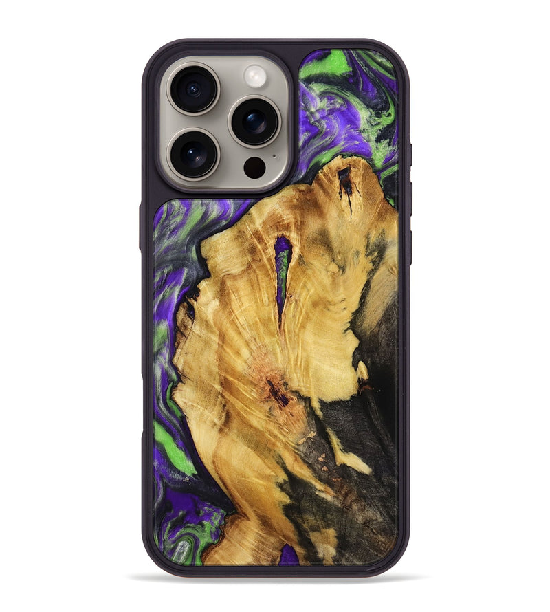 iPhone 16 Pro Max Wood Phone Case - Nora (Purple, 818467)