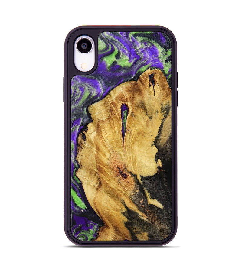 iPhone Xr Wood Phone Case - Nora (Purple, 818467)