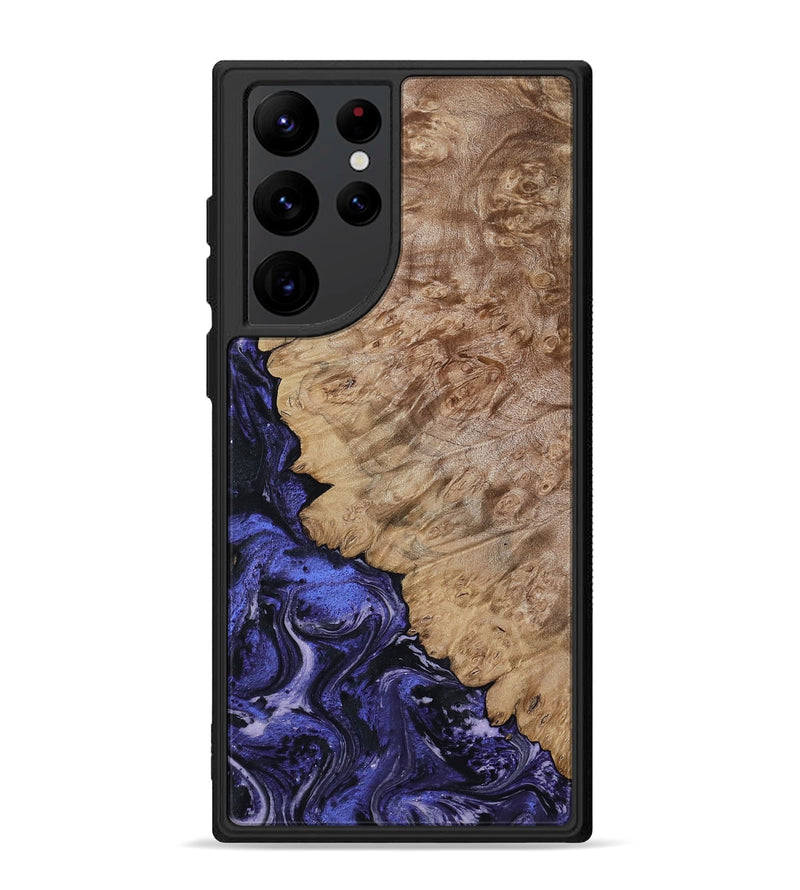 Galaxy S22 Ultra Wood Phone Case - Yazmin (Purple, 818468)