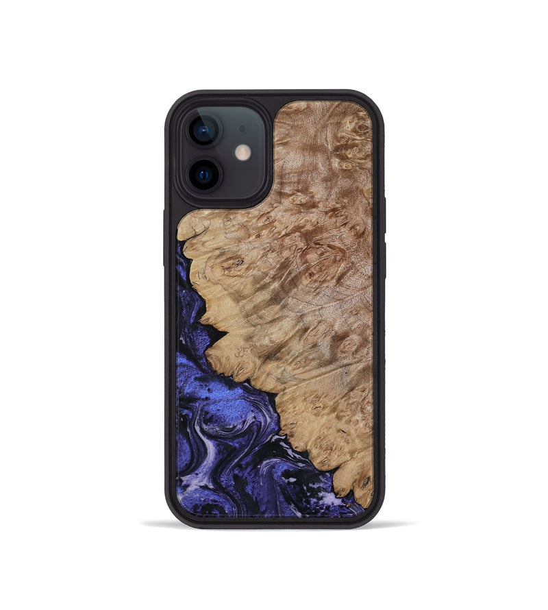 iPhone 12 mini Wood Phone Case - Yazmin (Purple, 818468)