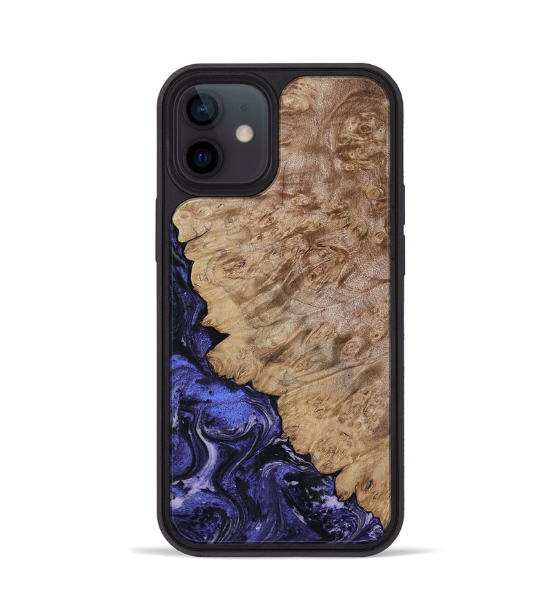 iPhone 12 Wood Phone Case - Yazmin (Purple, 818468)