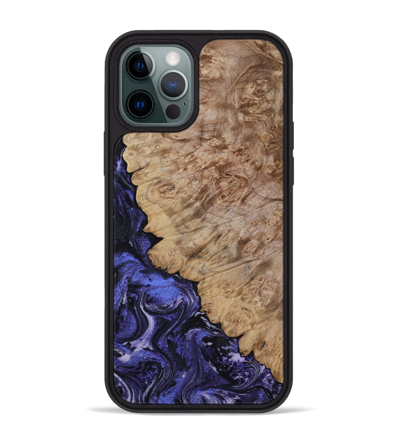 iPhone 12 Pro Max Wood Phone Case - Yazmin (Purple, 818468)