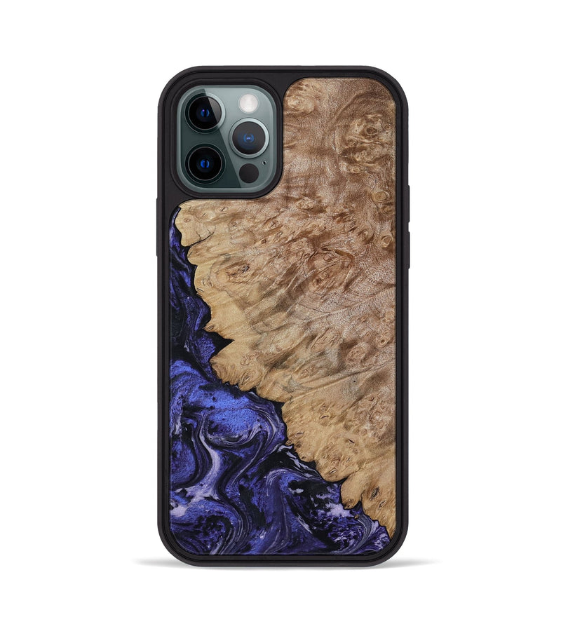 iPhone 12 Pro Wood Phone Case - Yazmin (Purple, 818468)