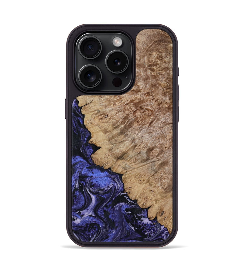 iPhone 15 Pro Wood Phone Case - Yazmin (Purple, 818468)