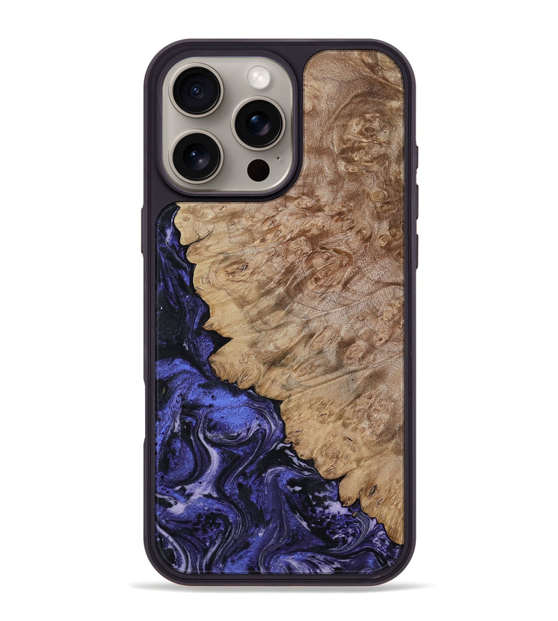 iPhone 16 Pro Max Wood Phone Case - Yazmin (Purple, 818468)