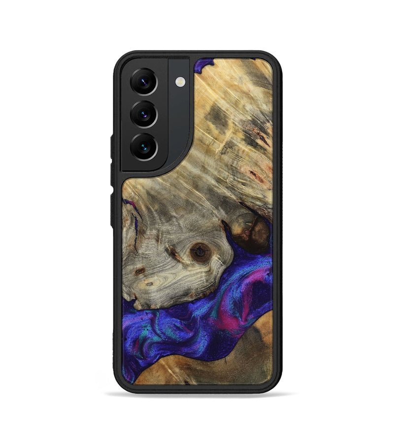 Galaxy S22 Wood Phone Case - Lilly (Purple, 818469)