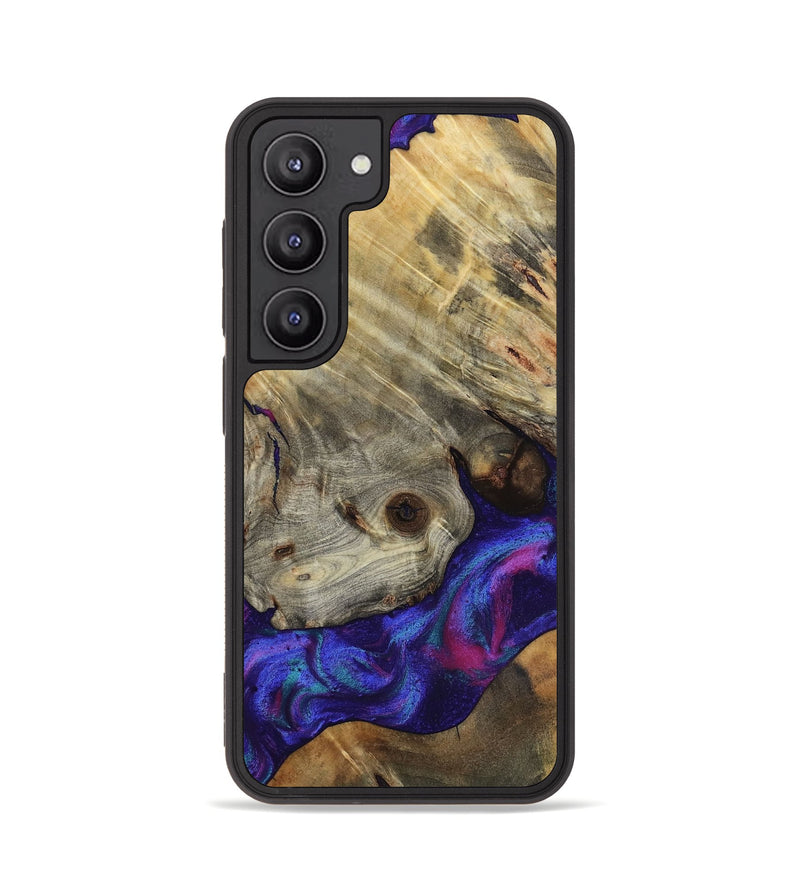 Galaxy S23 Wood Phone Case - Lilly (Purple, 818469)