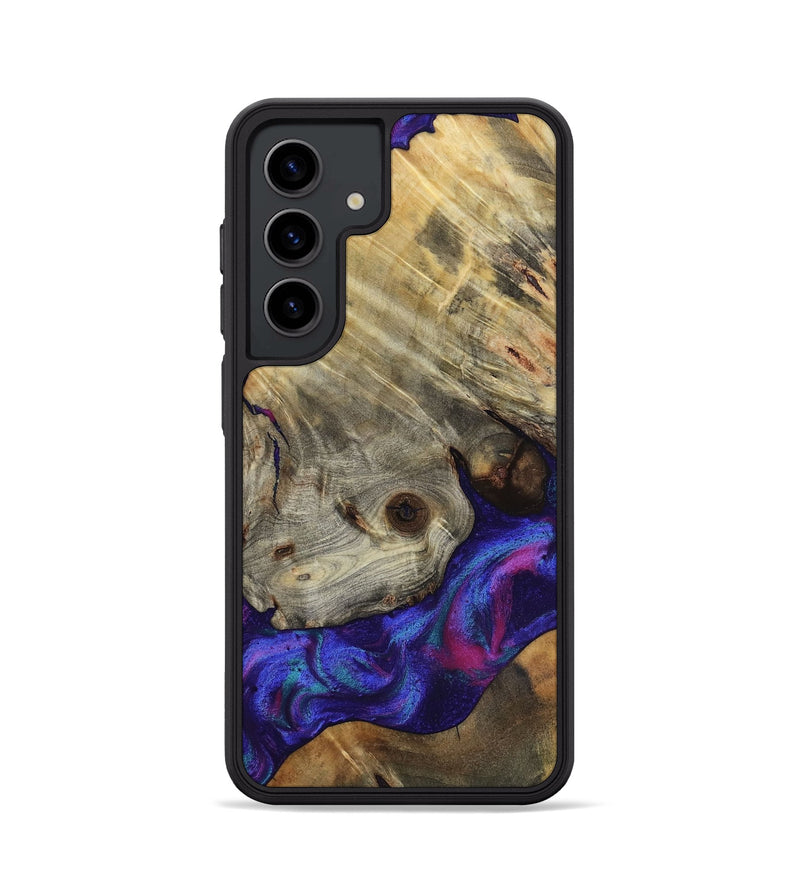 Galaxy S24 Wood Phone Case - Lilly (Purple, 818469)