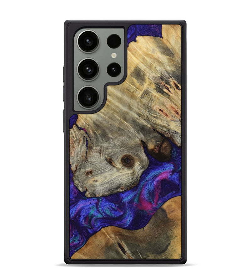 Galaxy S24 Ultra Wood Phone Case - Lilly (Purple, 818469)