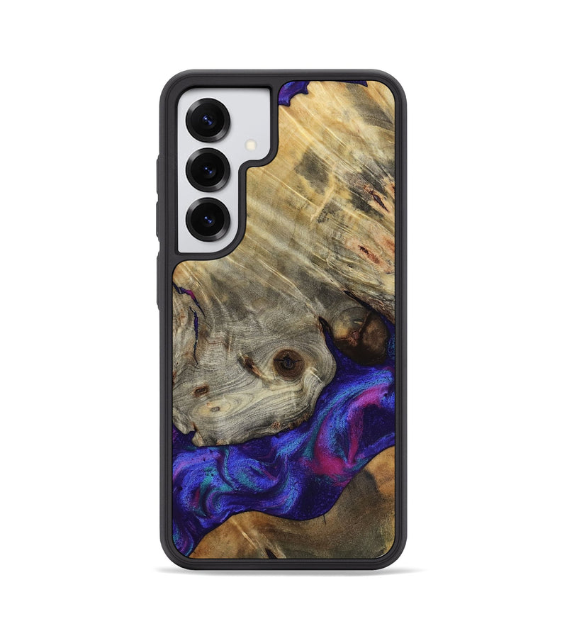 Galaxy S25 Wood Phone Case - Lilly (Purple, 818469)