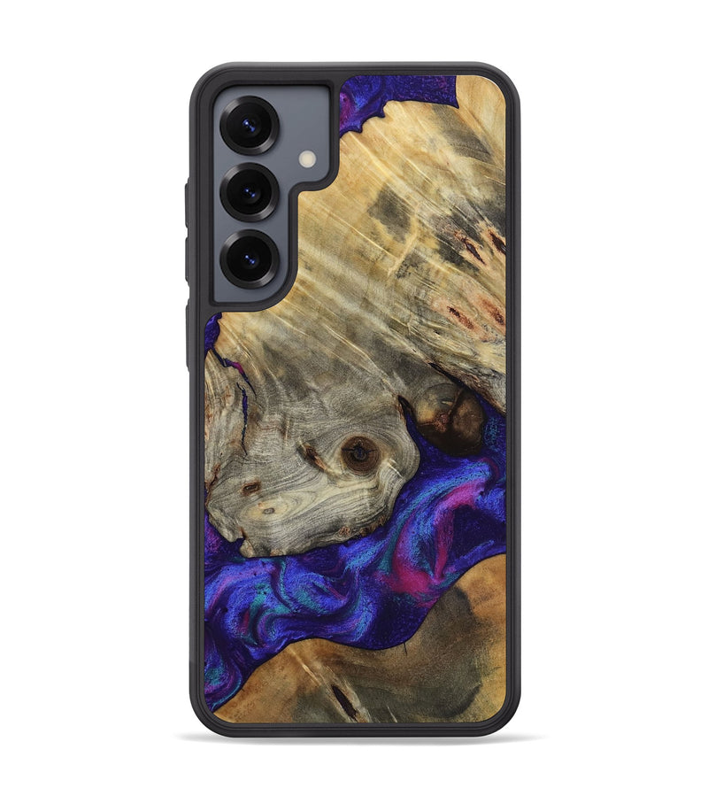 Galaxy S25 Plus Wood Phone Case - Lilly (Purple, 818469)