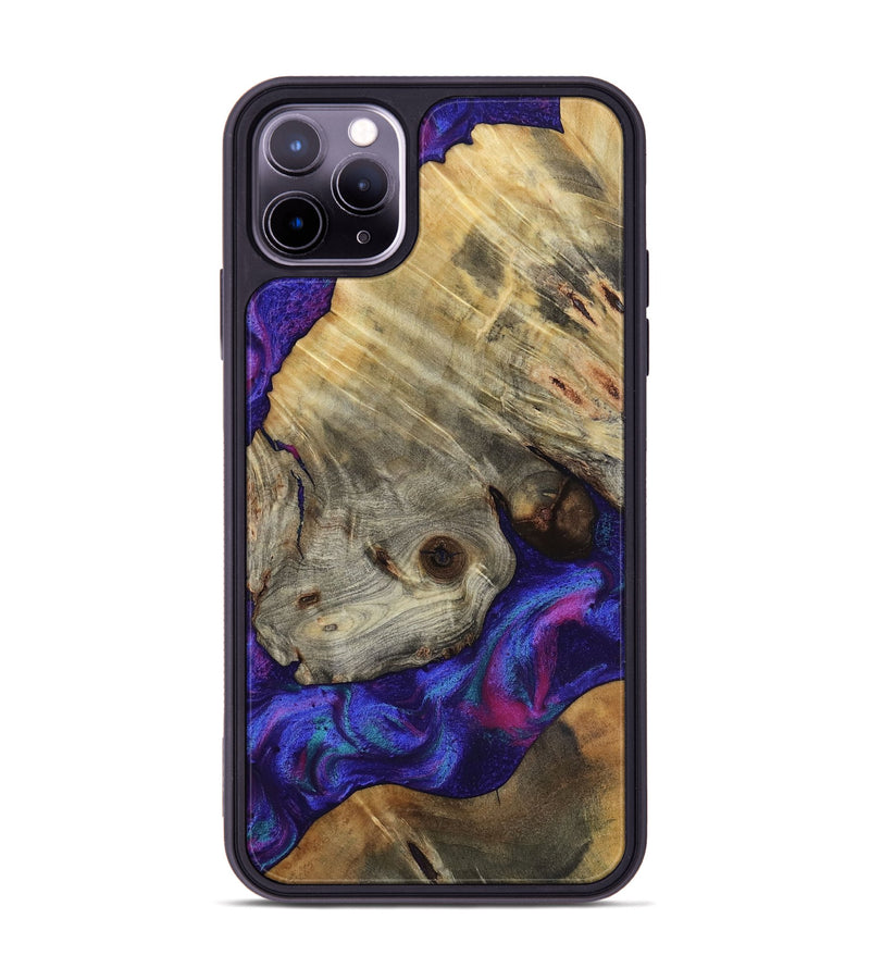 iPhone 11 Pro Max Wood Phone Case - Lilly (Purple, 818469)