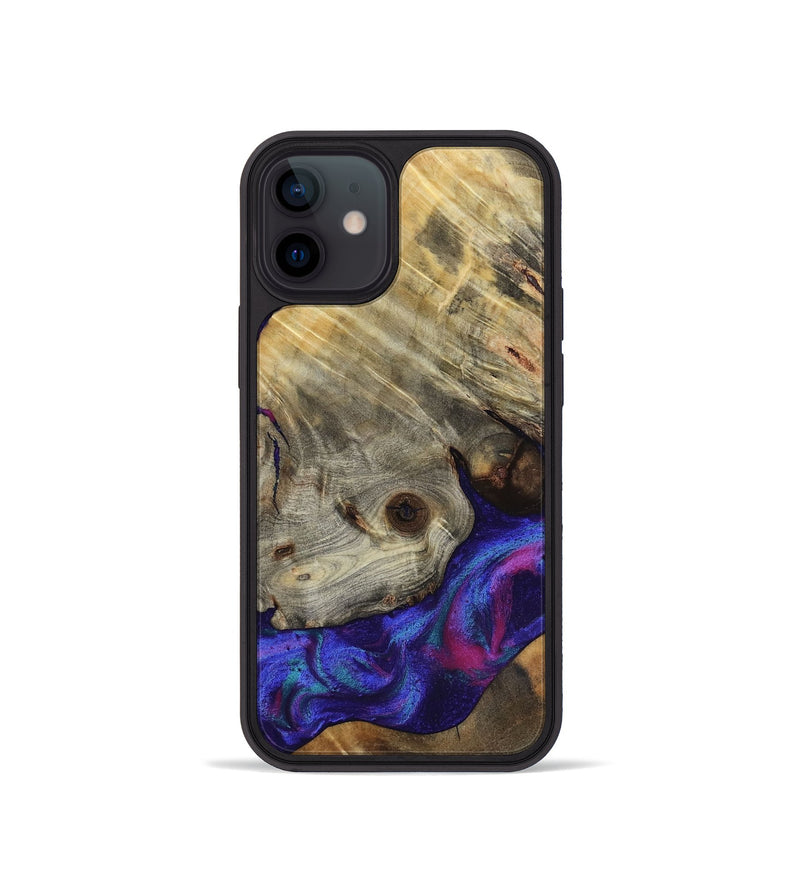 iPhone 12 mini Wood Phone Case - Lilly (Purple, 818469)