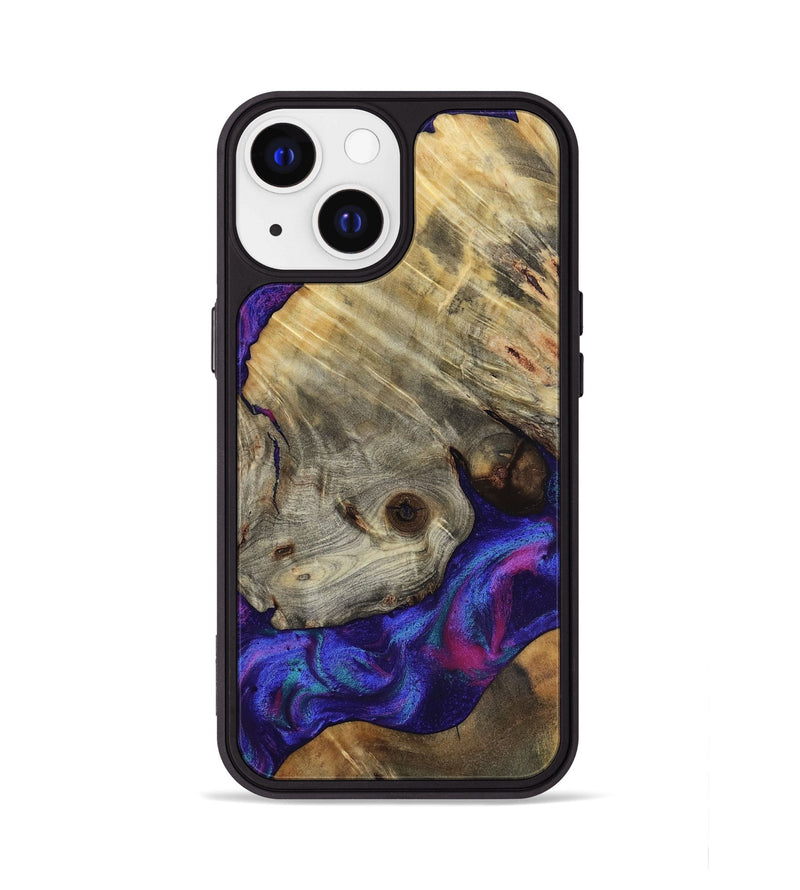 iPhone 13 Wood Phone Case - Lilly (Purple, 818469)