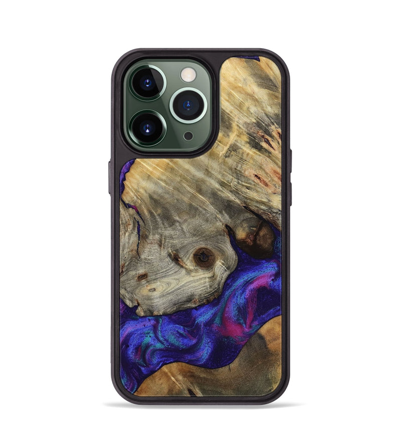 iPhone 13 Pro Wood Phone Case - Lilly (Purple, 818469)