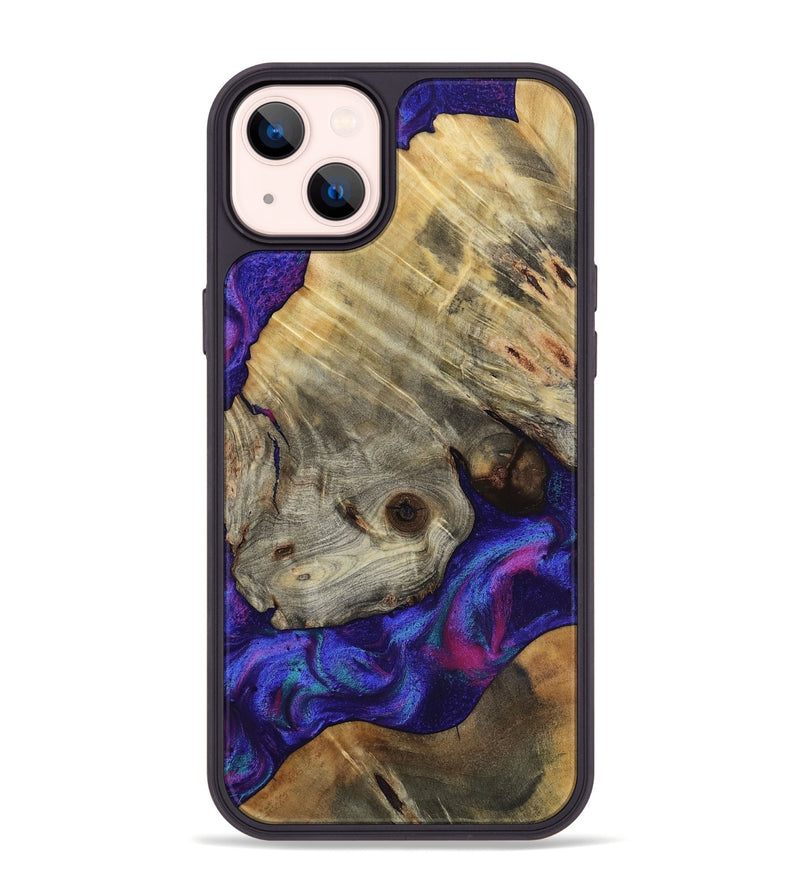 iPhone 14 Plus Wood Phone Case - Lilly (Purple, 818469)