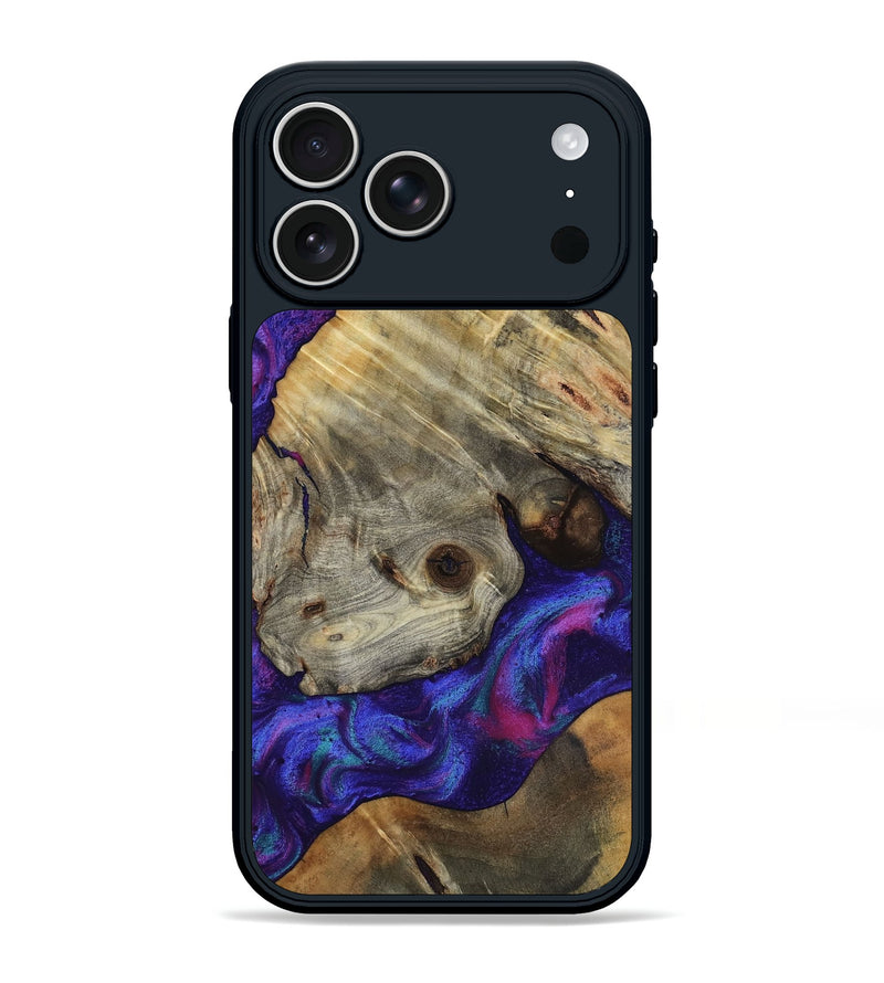 iPhone 17 Pro Max Wood Phone Case - Lilly (Purple, 818469)