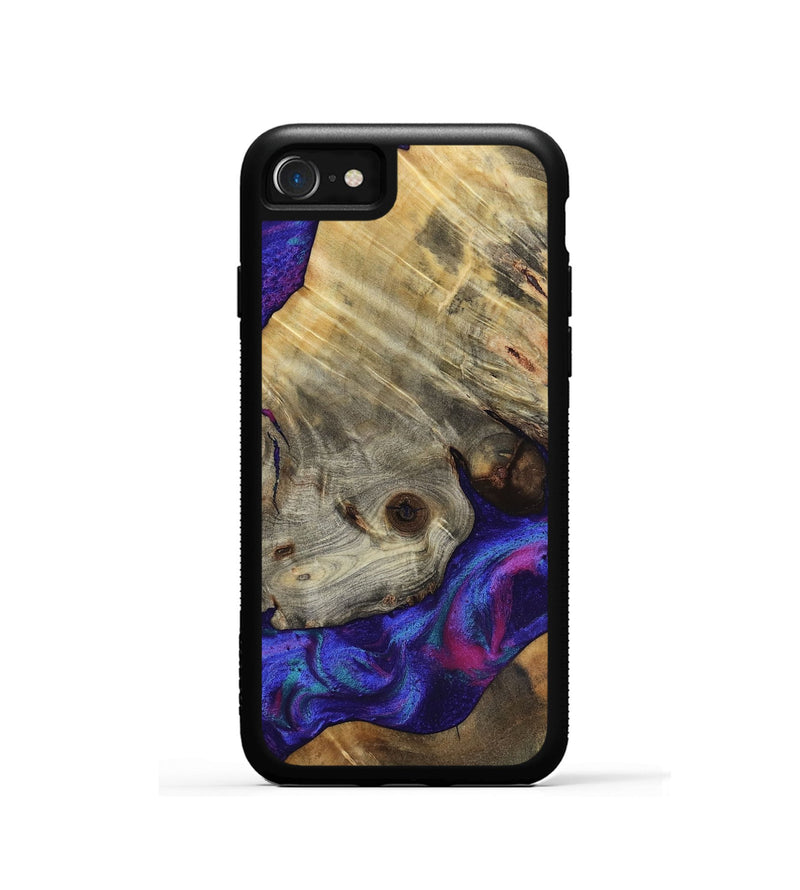 iPhone SE Wood Phone Case - Lilly (Purple, 818469)
