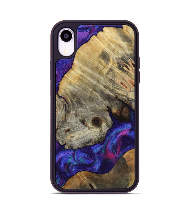 iPhone Xr Wood Phone Case - Lilly (Purple, 818469)