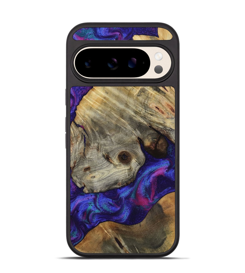 Pixel 10 Wood Phone Case - Lilly (Purple, 818469)
