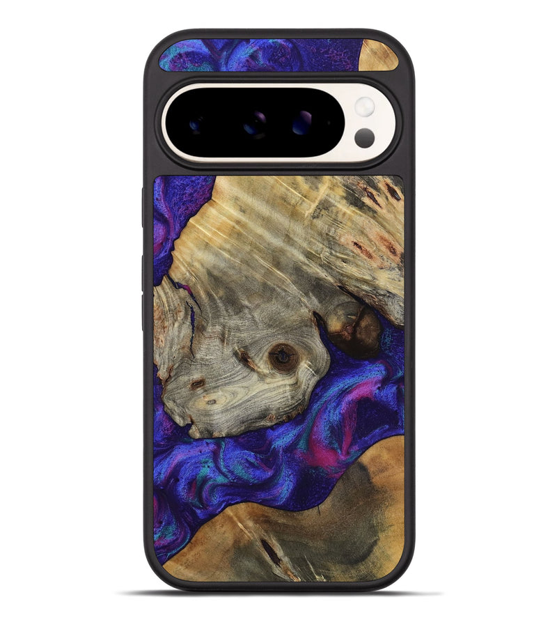 Pixel 9 Pro XL Wood Phone Case - Lilly (Purple, 818469)