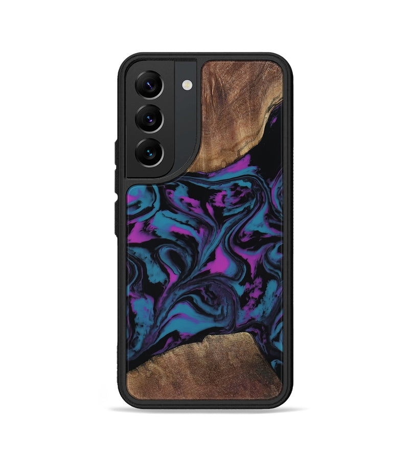 Galaxy S22 Wood Phone Case - Travis (Purple, 818470)