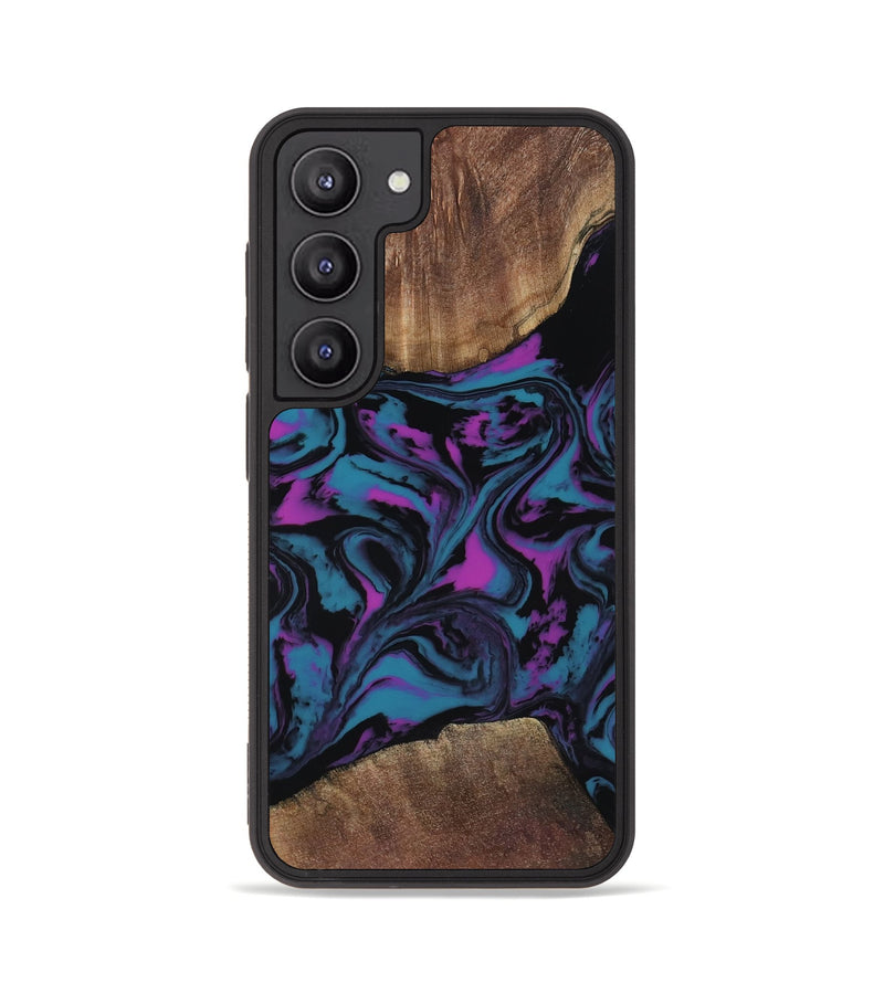 Galaxy S23 Wood Phone Case - Travis (Purple, 818470)