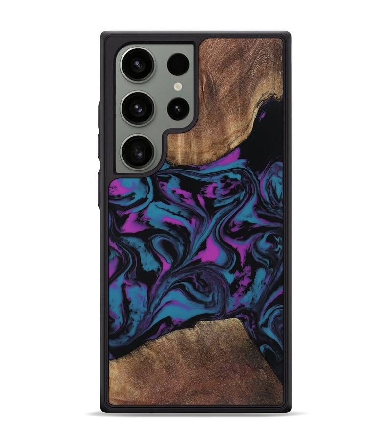 Galaxy S24 Ultra Wood Phone Case - Travis (Purple, 818470)