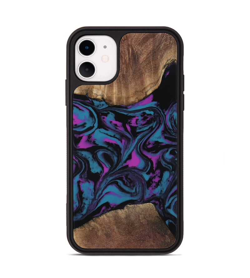 iPhone 11 Wood Phone Case - Travis (Purple, 818470)
