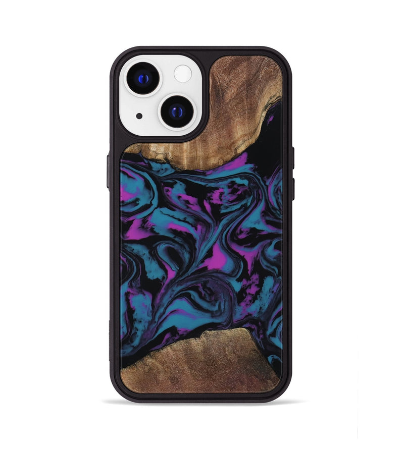 iPhone 13 Wood Phone Case - Travis (Purple, 818470)