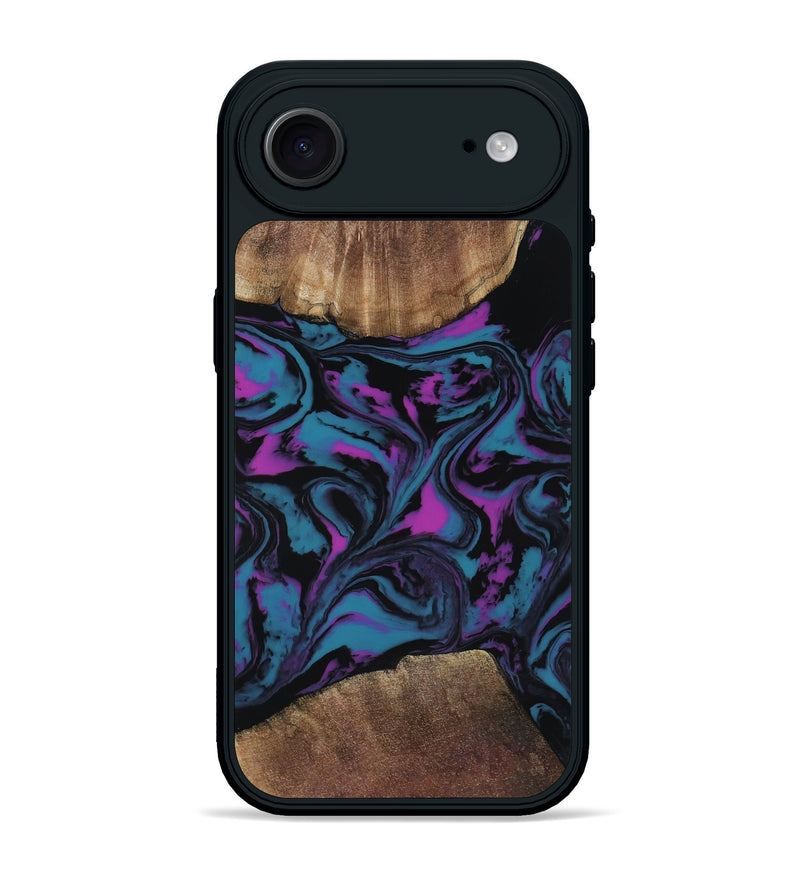 iPhone 17 Air Wood Phone Case - Travis (Purple, 818470)