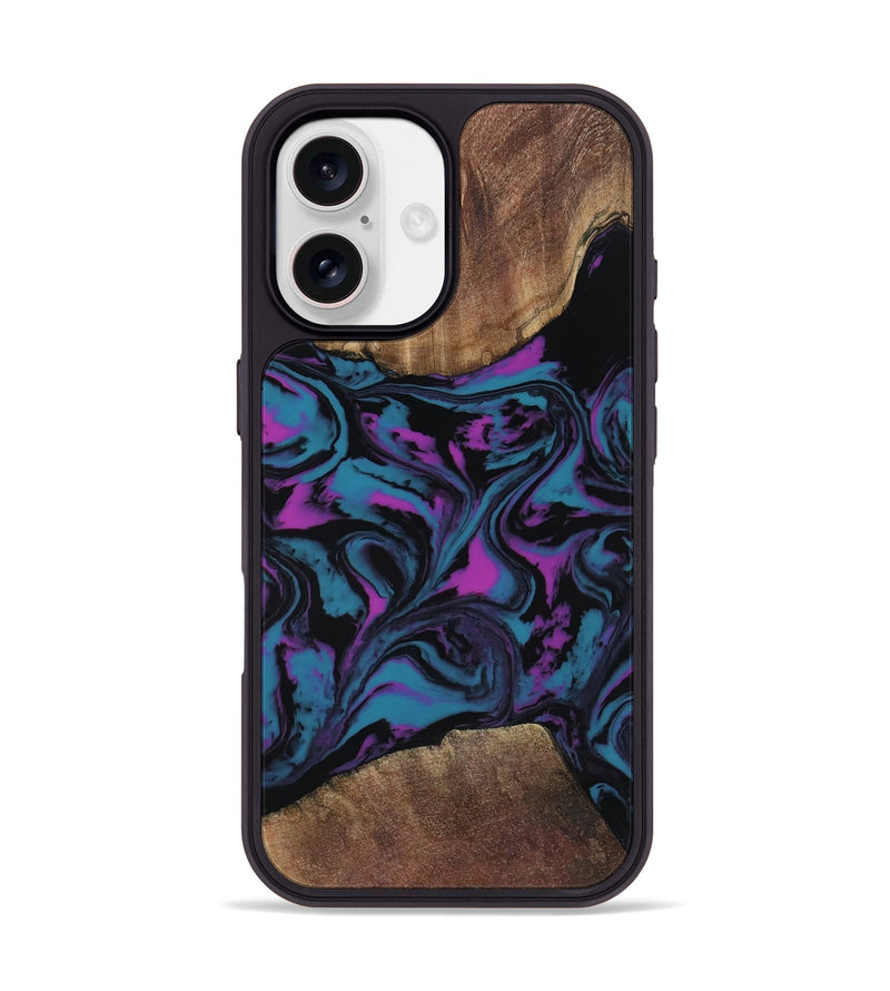 iPhone 17 Wood Phone Case - Travis (Purple, 818470)