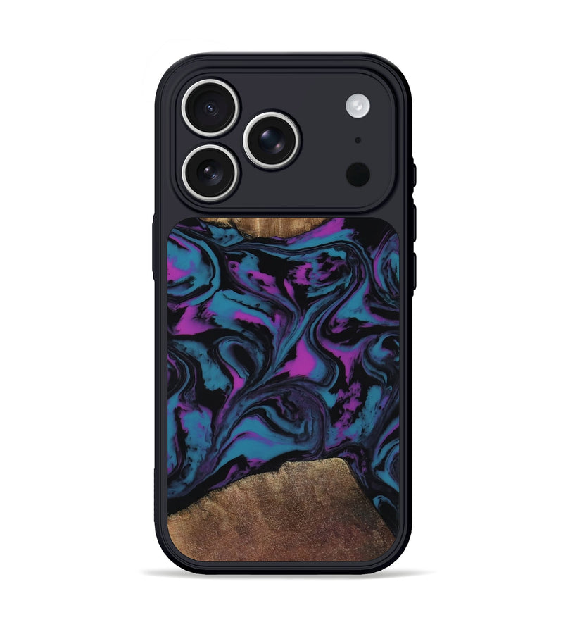 iPhone 17 Pro Wood Phone Case - Travis (Purple, 818470)