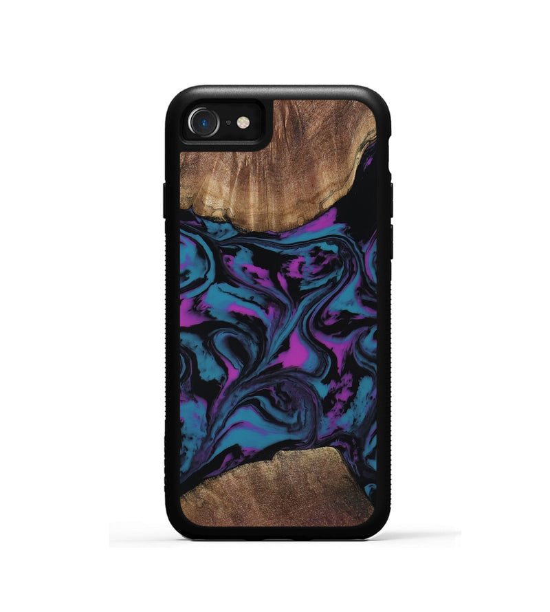 iPhone SE Wood Phone Case - Travis (Purple, 818470)